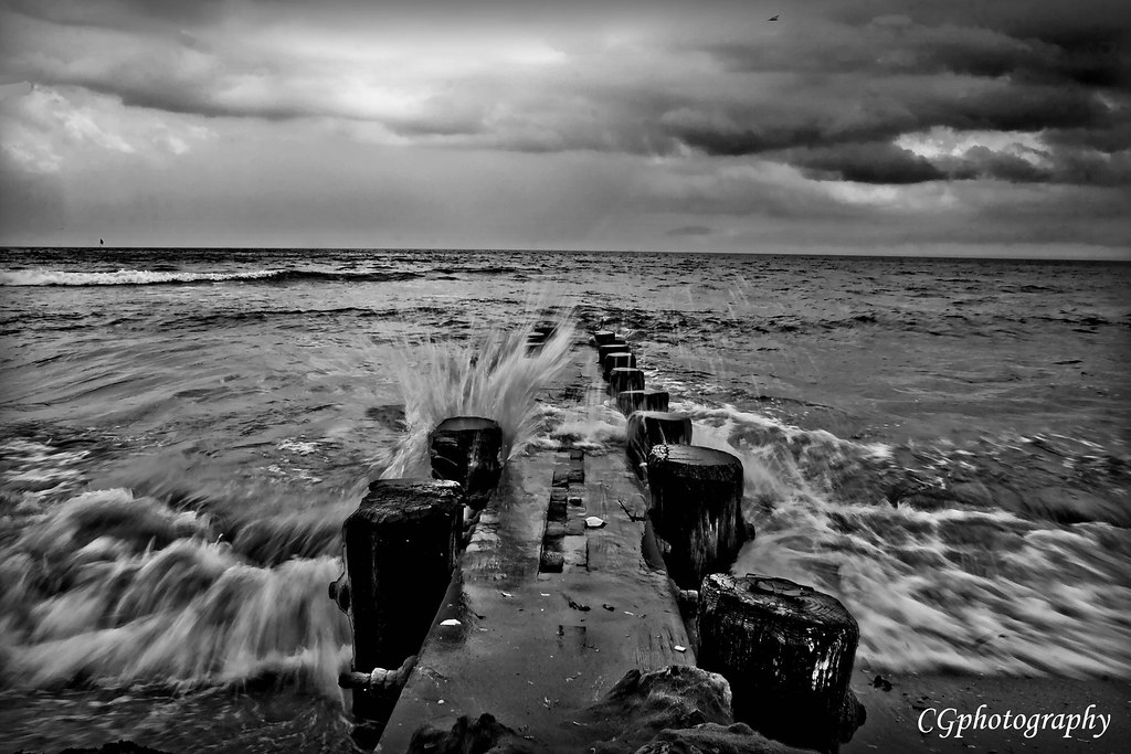 Stormy Jetty by Chris Giuliano