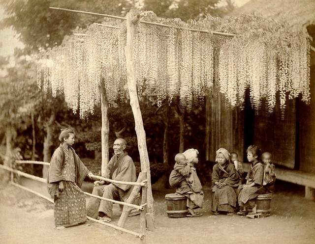 THE WISTERIA TRELLIS --- Passing the Day in Old Japan