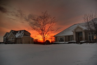 Awesome Minnesota Winter Sunset