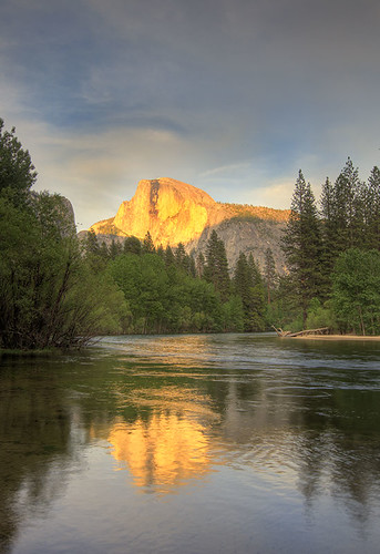 Half Dome and the Merced by Mimi Ditchie