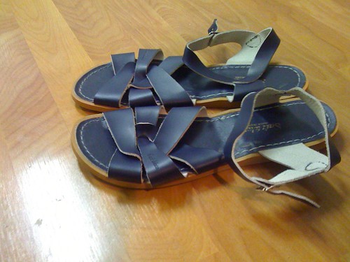 Goodwill Saltwater Sandals | Brand-y new, too! | chezfarmer | Flickr