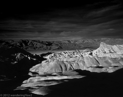 Death Valley Zabriskie Point Morning in Black-and-White by wanderingYew2 (thanks for 6M+ total views!)