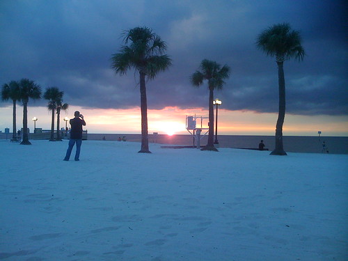 Pine Island Sunset by Brisan, Pine Island, Florida.ocean trees sunset beach gulfofmexico water pine clouds island sand florida pal