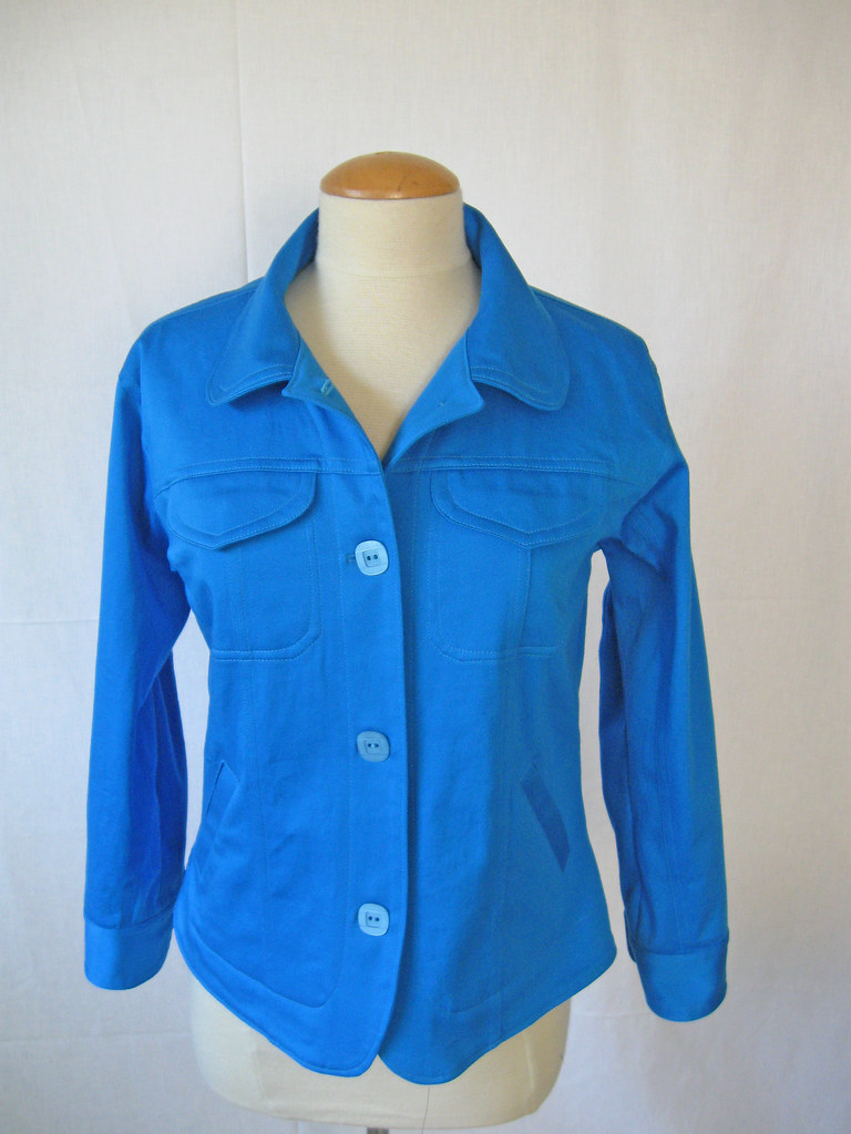 blue jacket express front view on form | Sunnygal Studio | Flickr