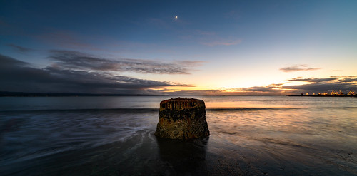 beach boiler clouds dawn hawkesbay light lights moon napier newzealand port sky sunrise tide water westshore caldwell ankh