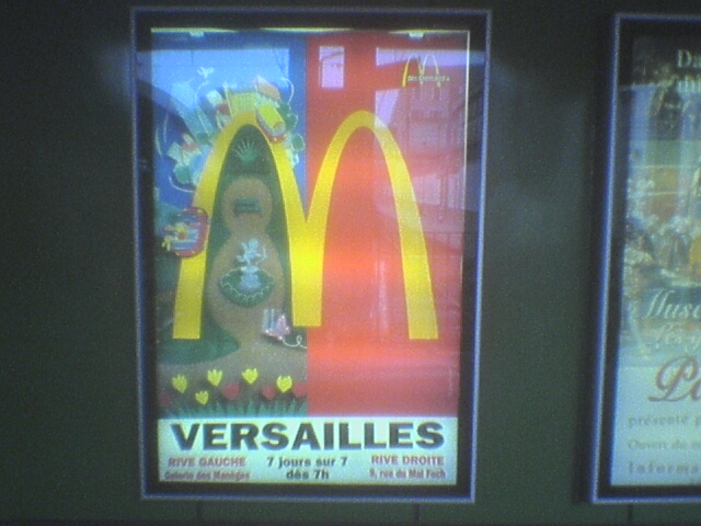 Ad for Versailles McDonald's