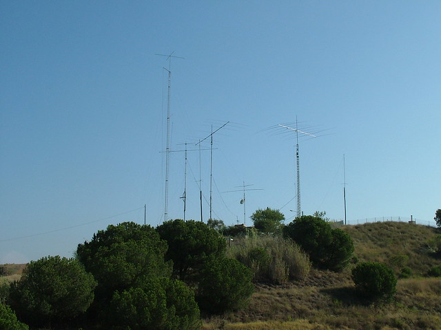 Antenes utilitzades per l'estació especial ED3GNR