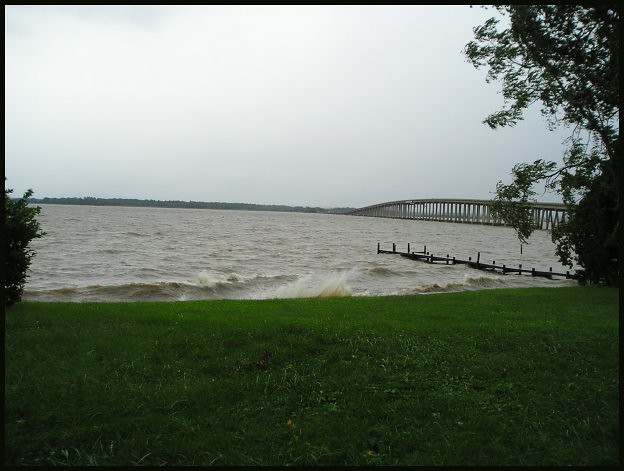 Rappahannock River:  Storm at High Tide