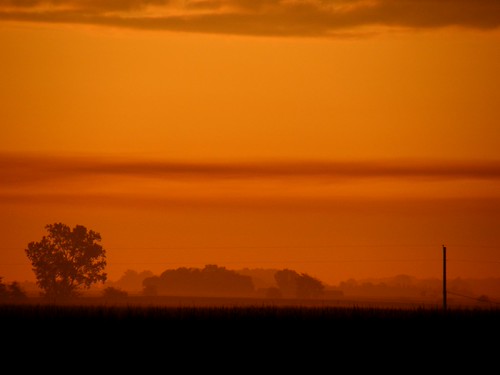 July morning by Judi Lyn, county orange rural sunrise indiana cass