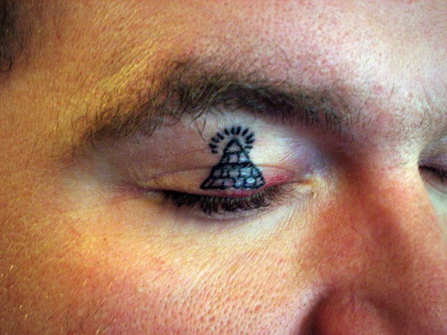 Bubba Got His Eyelid Tattooed - All Seeing Eye!