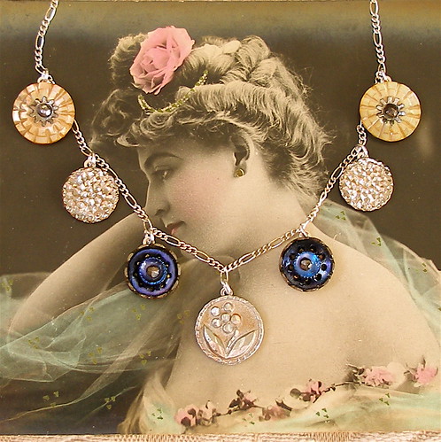 1800's antique Victorian button necklace, jewelry, jewelle… | Flickr