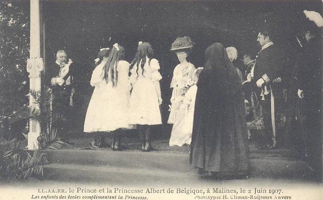 2.Juni 1907 Prinzessin Elisabeth von Belgien zu Besuch in Malines