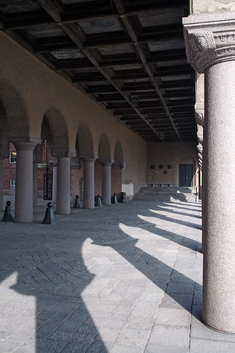 Stockholm Colonnade Shadow by ken mccown