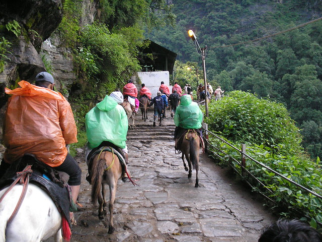 Hill ride on the way to Kedarnath