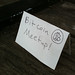 My Bitcoin Meetup sign