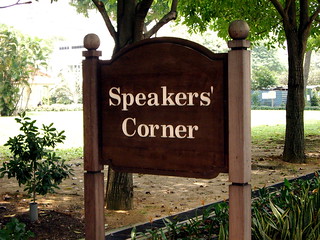 Speakers' Corner, permission required, SIngapore | by gruntzooki