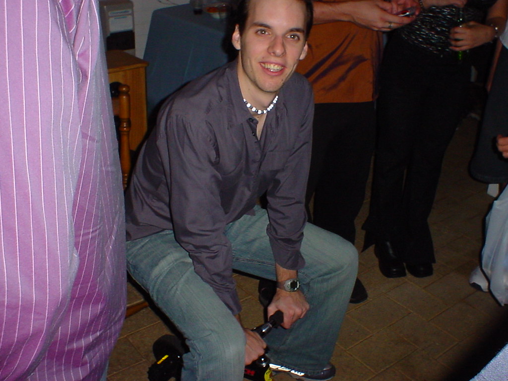 Chris on a MiniBike