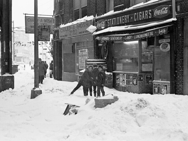 NYC Blizzard of February 6-7, 1978 Brooklyn, Boro Park, New Utrecht Ave - 01