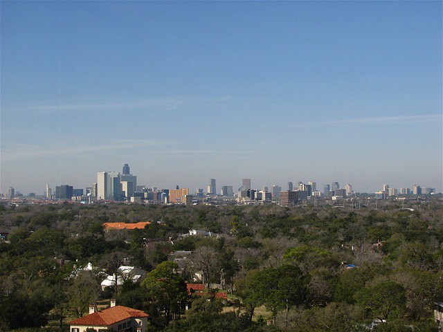 View from Warwick Towers in Houston's Museum District