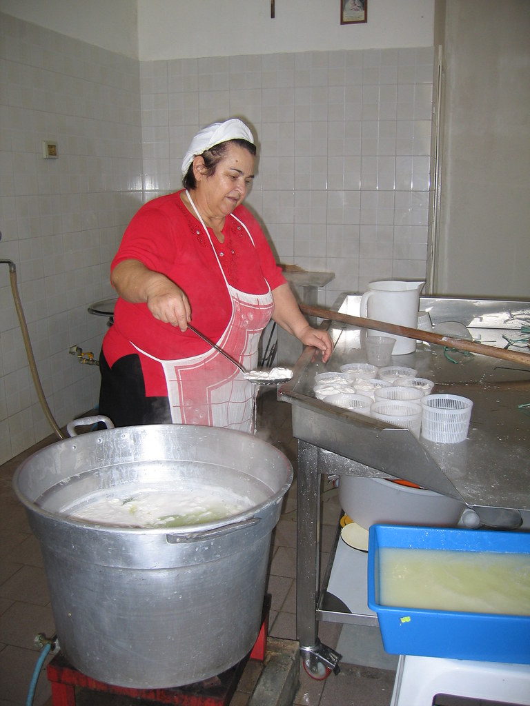 Making Ricotta | Then we went to visit Teresa on her farm. H… | Flickr