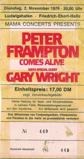 Frampton, Peter + Gary Wright - LU Eberthalle - 1976