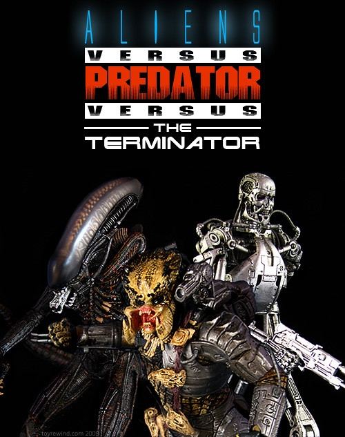 prompthunt: terminator vs alien vs predator vfx film hd