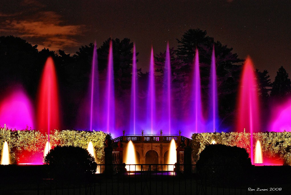 Fountain Light Show Longwood Gardens Ron Zanoni Flickr