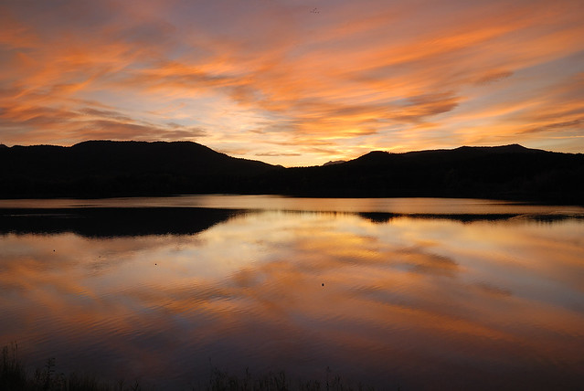 Sunset at Banyoles Lake
