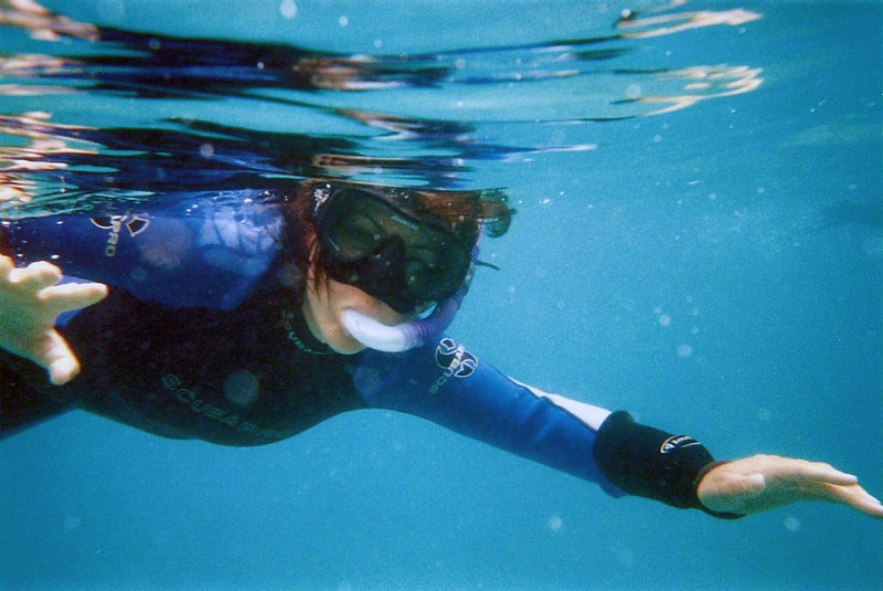 snorkelling on galapagos - underwater