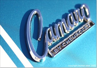 Camaro on Blue