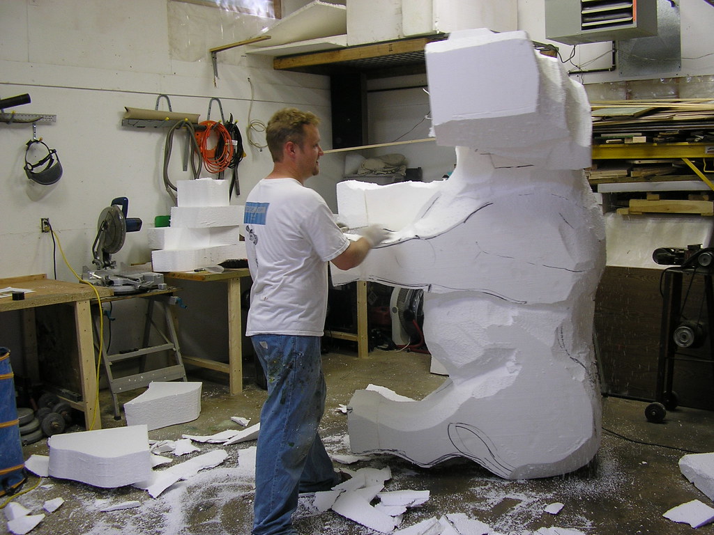 Foam Carving, avalonsculpture