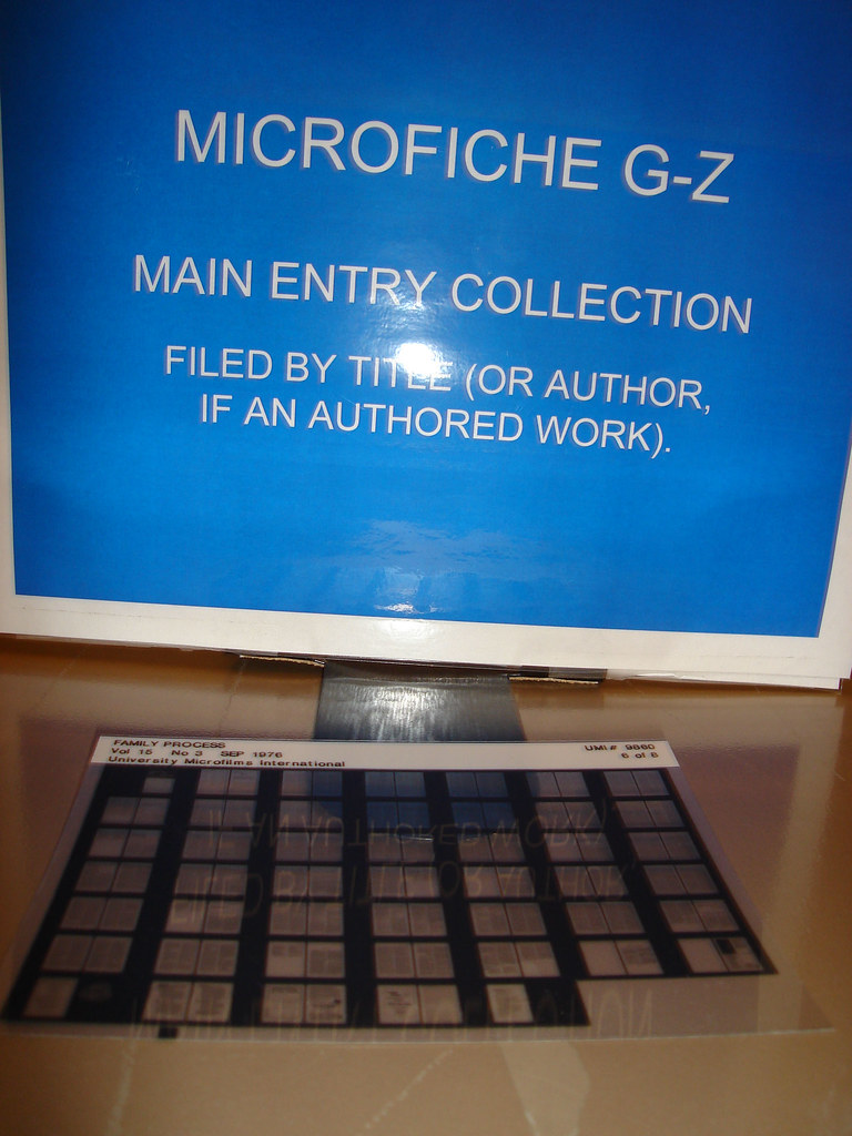 Microfiche | Older documents are filmed in microfiche. Locat… | Flickr