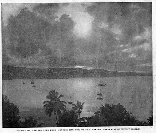 Sunrise on the sea, Montego Bay, St. James, Jamaica [circa 1930]
