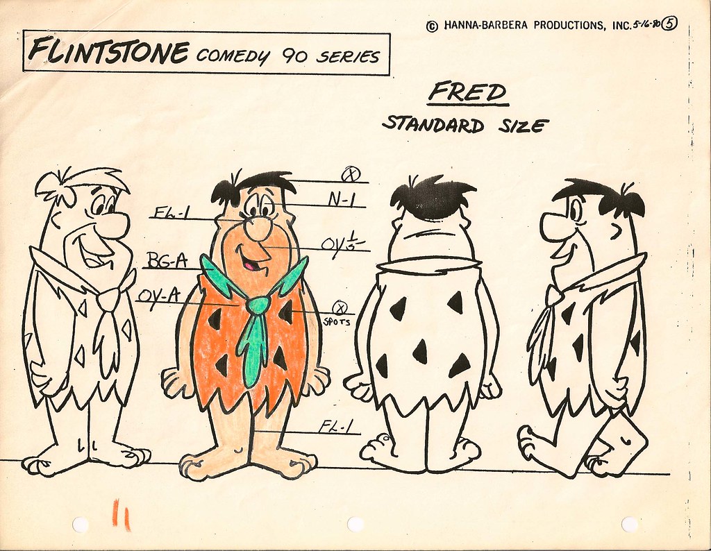 HANNA BARBERA, Fred Flintstone | Flintstones Animation Model… | Flickr