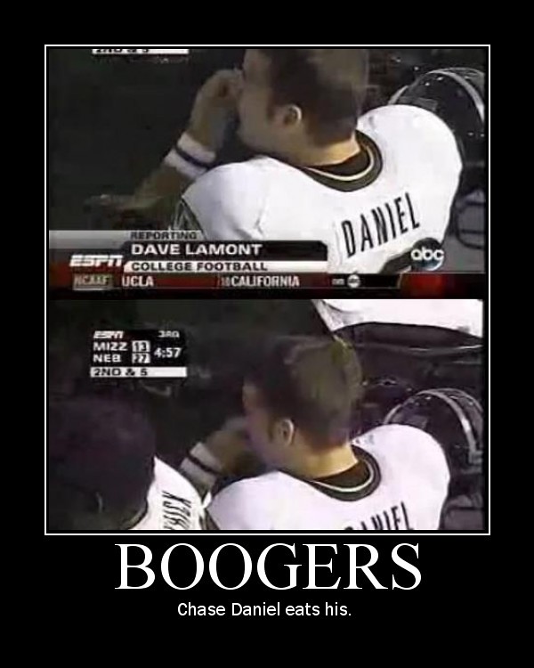 Chase Daniels Eats Booger
