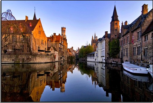A Morning of Reflection In Bruges by Nathan Bergeron Photography