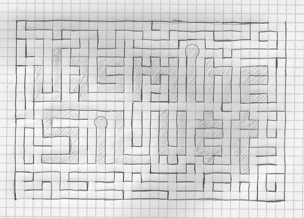 Mazes Using Graph Paper Maze | On graph paper | Jasmine Silver | Flickr