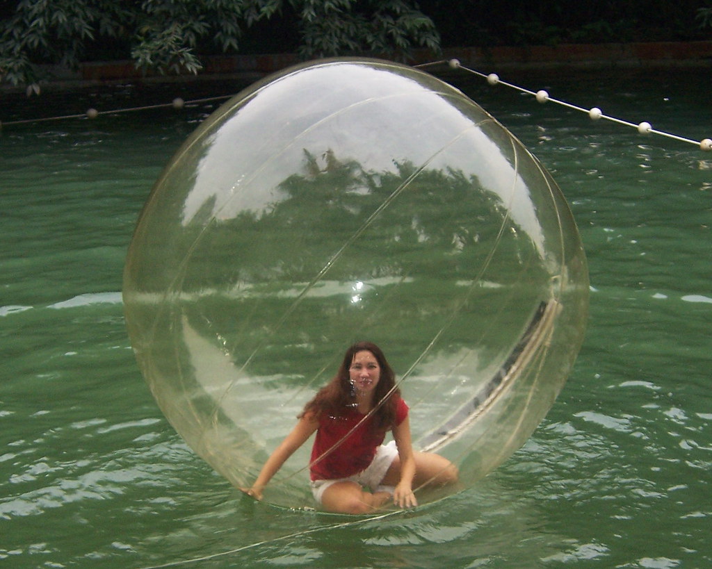 Viviene and the Floating Hamster ball | at Windows of the Wo… | Flickr