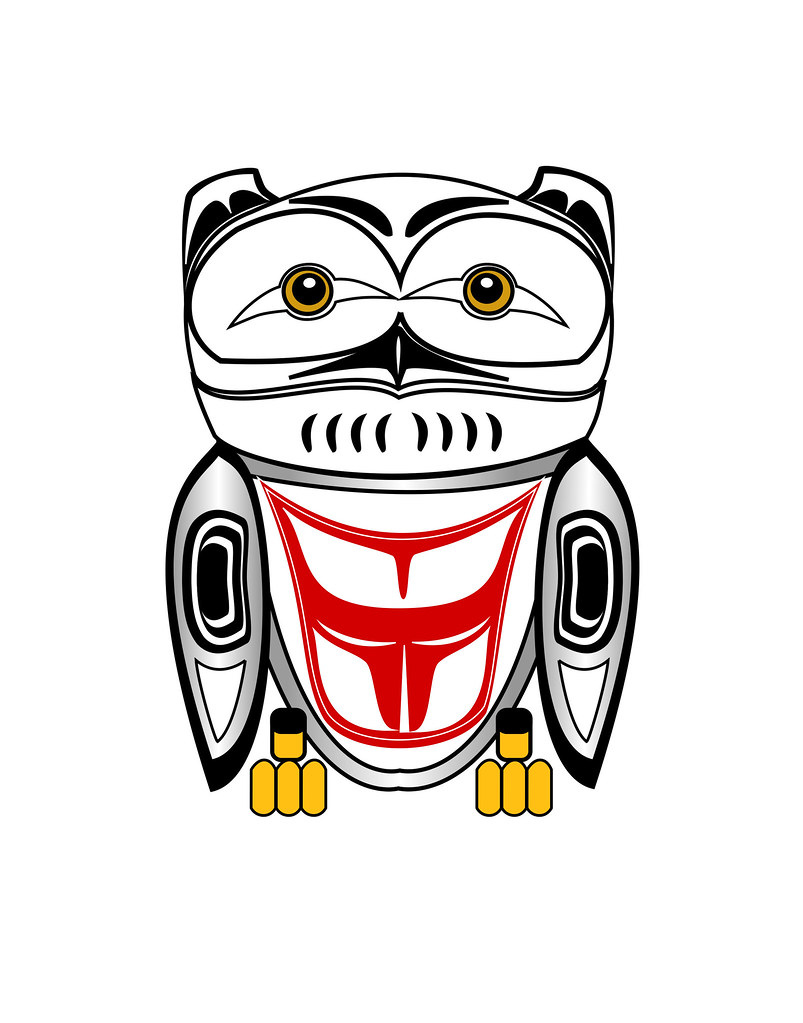 OWL for totem | Haida Point NW Style Art Drawn on the Comput… | Fred  Croydon | Flickr