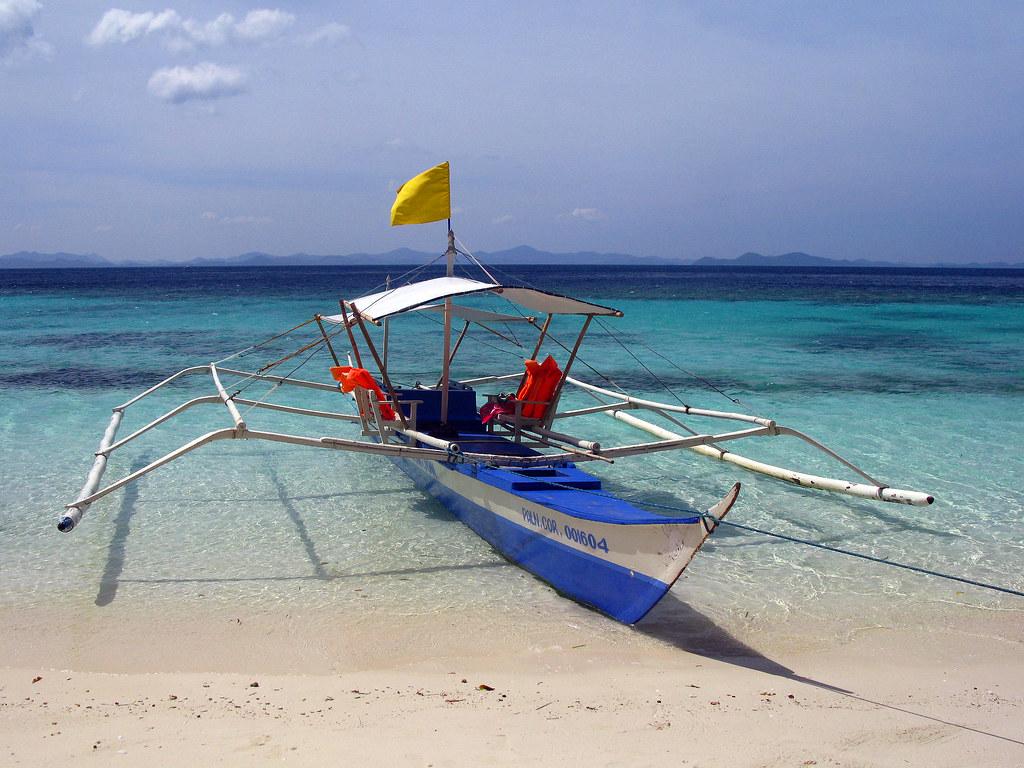 Philippines Beach Banka Boat Turquoise Water Ocean Meer St Flickr