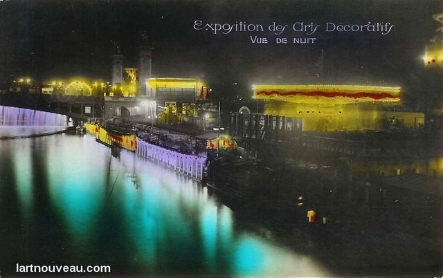 Paris Exposition, 1925. Night view