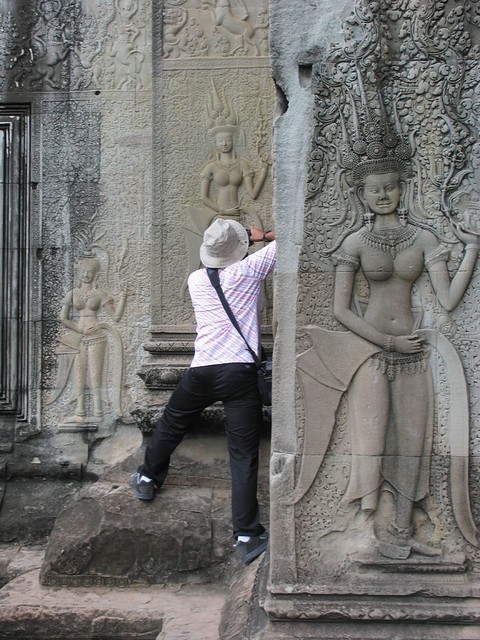 photographing the relief