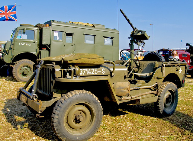 WWII military vehicles  at the Great Dorset Steam Fair