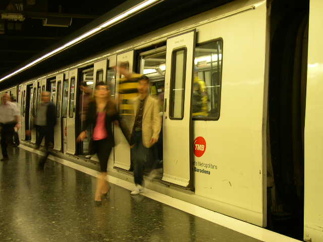 Barcelona - underground train - metro