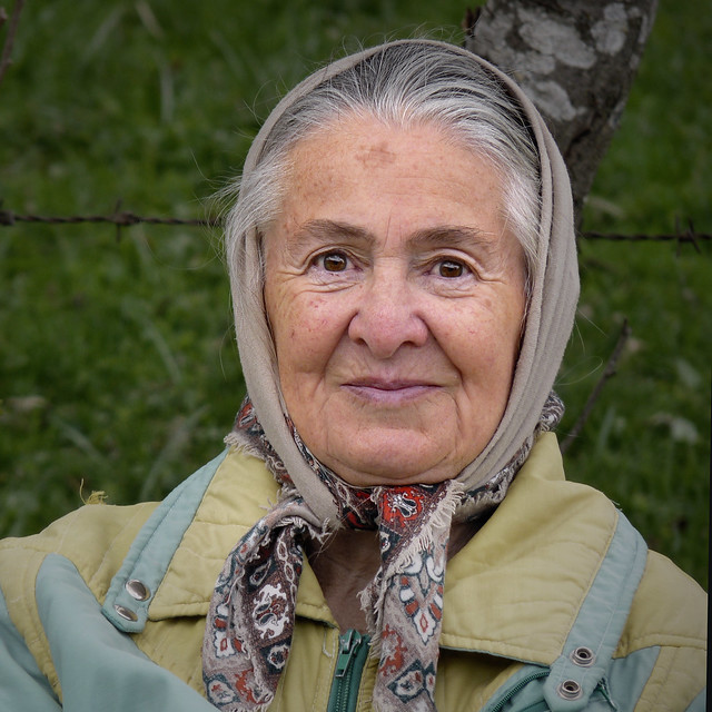 Optimistic eldery woman living in Rauristal