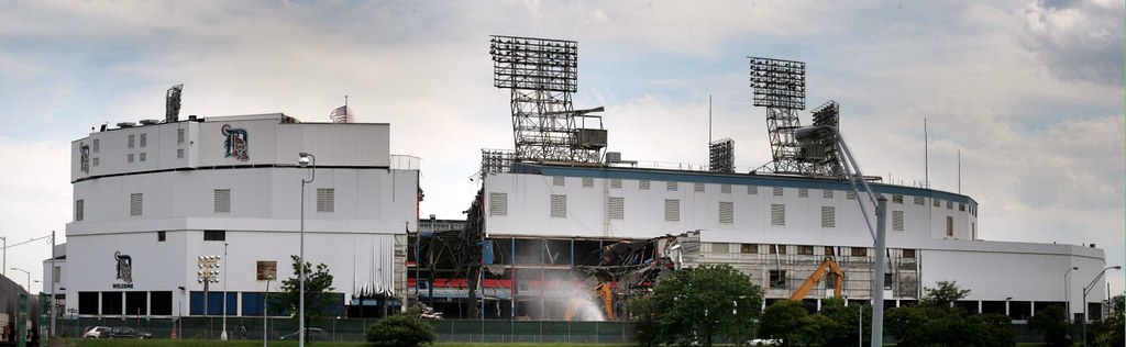tiger stadium demolition, detroit by artolog