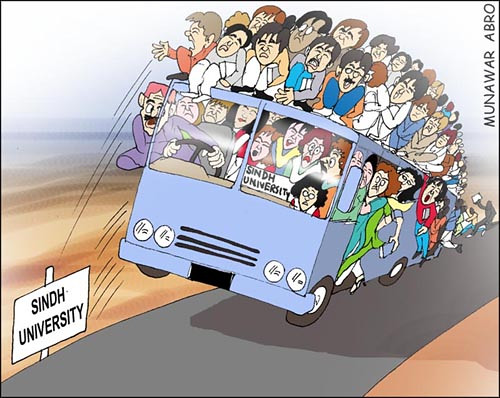 Overloaded Bus Cartoon