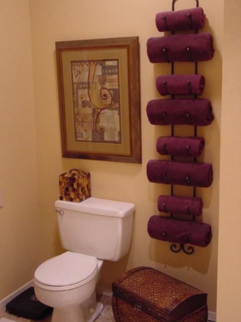 138 Master Bath with Wine Bottle Towel Rack