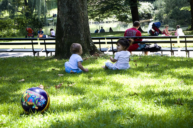 Kids playing in Central Park