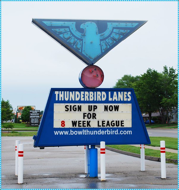 Thunderbird Lanes Sign